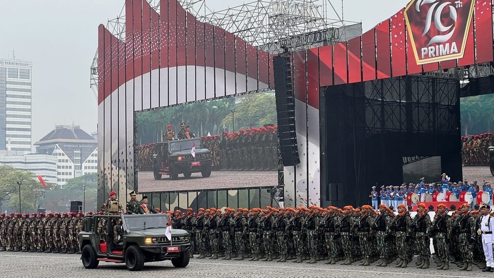 Warga Bisa Ikuti Parade 1.059 Alutsista HUT TNI di Monas Lusa