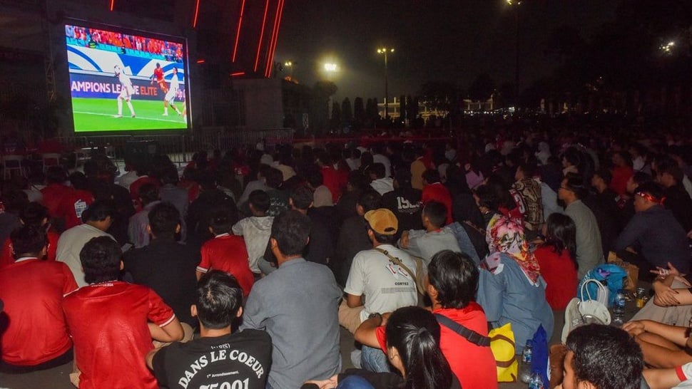 Lokasi Nobar Timnas vs Jepang di Jakarta, Bandung, Bekasi, Depok