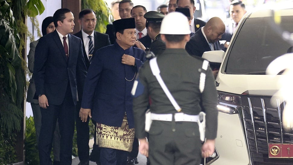 Prabowo Sambut Tamu Kenegaraan Sebelum Dilantik