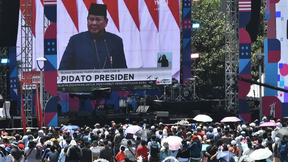 Isi Lengkap Pidato Prabowo Subianto Usai Pelantikan Presiden RI