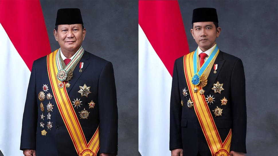 Unduh Foto Resmi Presiden-Wapres 2024-2029 Prabowo-Gibran