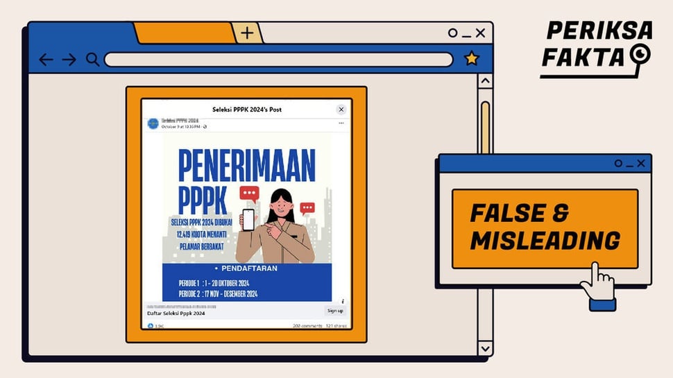 Hoaks Tautan Pengumuman Penerimaan Pegawai Pemerintah