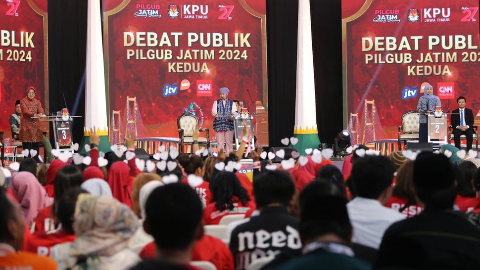 Link Streaming Debat Ketiga Pilgub Jatim 2024 dan di TV Mana?