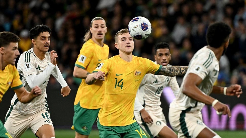 Hasil Australia vs Arab Saudi WCQ 2026: Gol Batal di Ujung Laga