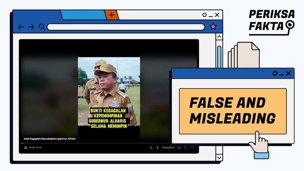 Hoaks Video Diklaim Kegagalan Gubernur Jambi Al Haris