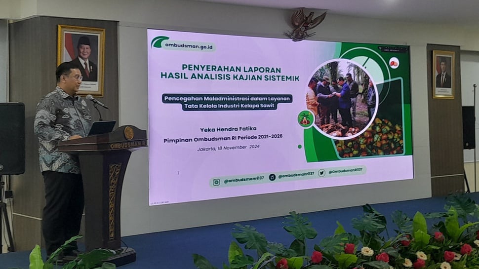 Ombudsman: Negara Potensi Rugi Rp279,1 T di Sektor Kelapa Sawit