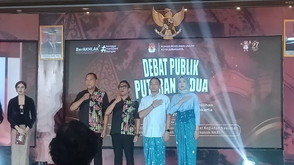 Debat Panas Pilkada Solo Diiringi Yel-Yel Tanpa Endorse Presiden