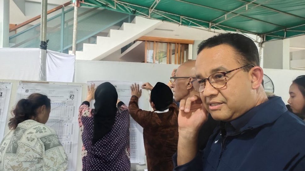 Pramono-Rano Menang di TPS 29 Tempat Anies Baswedan Mencoblos