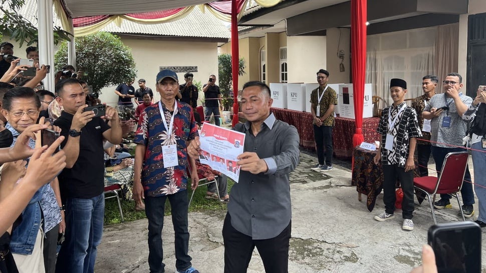 Nyoblos di Lebak Bulus, Dharma Pongrekun Optimistis Menang