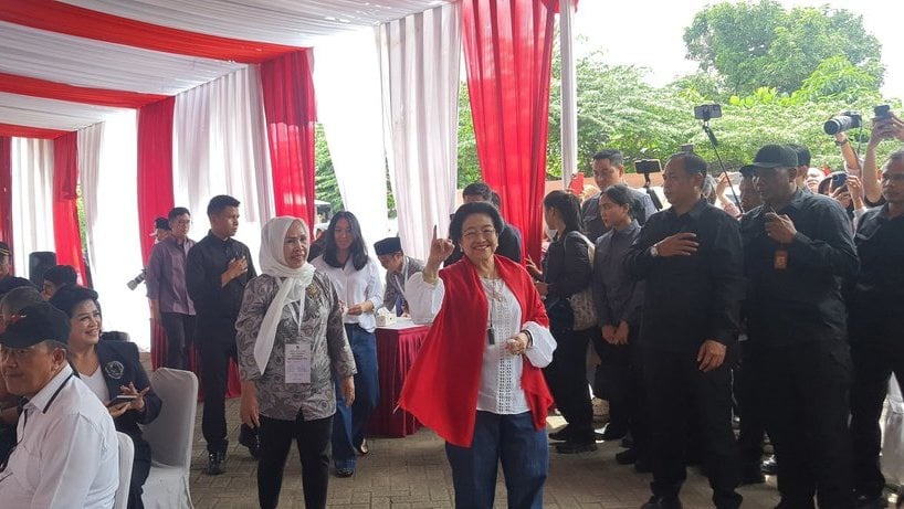 Pramono-Rano Unggul di TPS Tempat Megawati Mencoblos