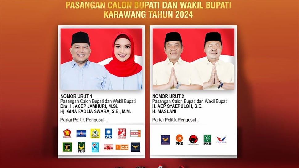 Cek Hasil Pilkada Karawang 2024 KPU Aep vs Acep, Siapa Unggul?