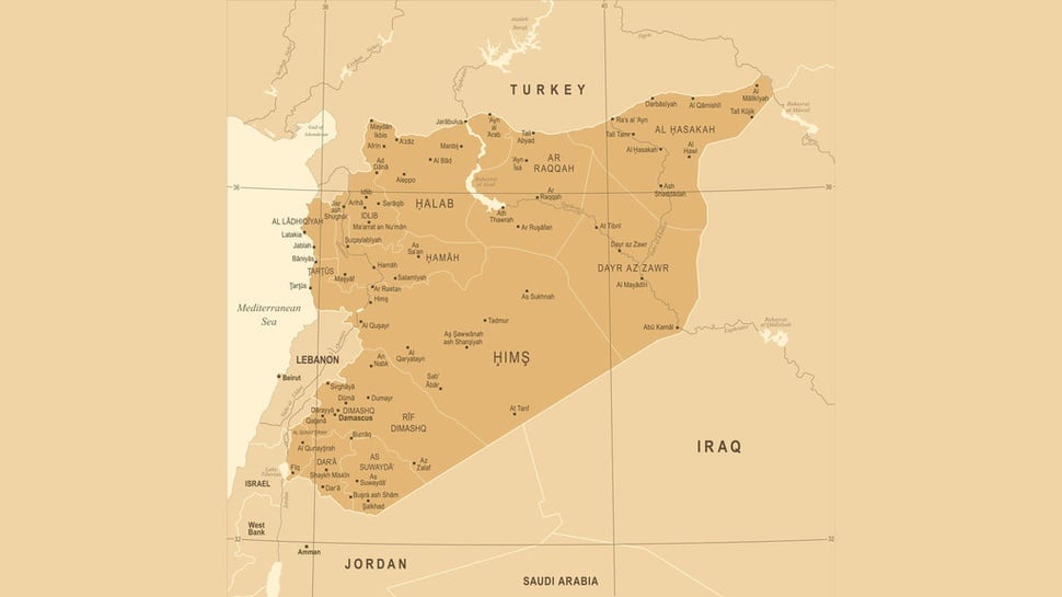 Peta Negara Suriah dan Kondisi Terkini Usai Dikuasai Oposisi HTS