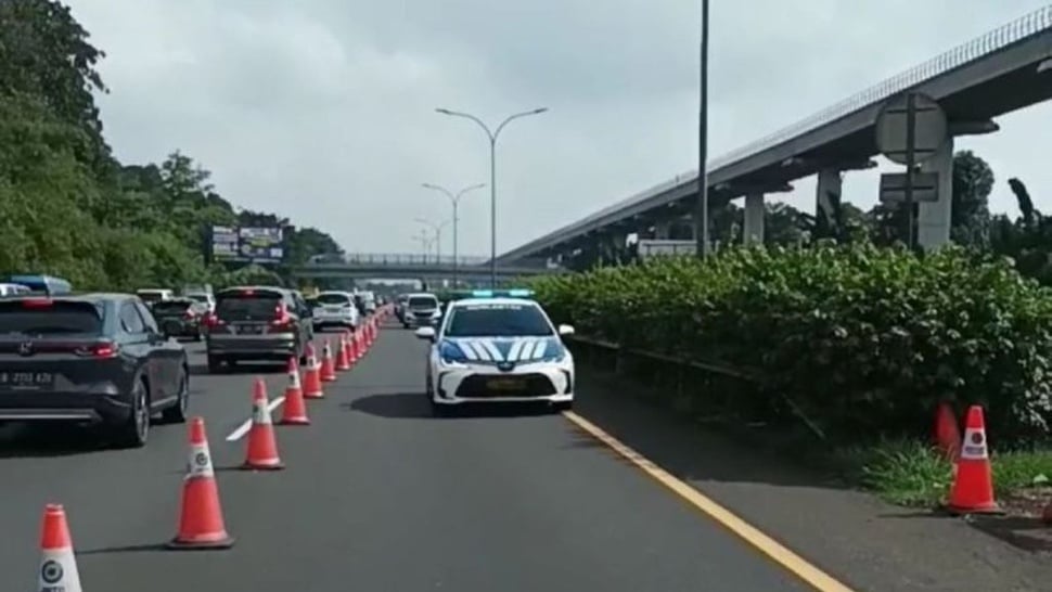 Jasa Marga Berlakukan Contraflow di Tol Jagorawi Arah Jakarta