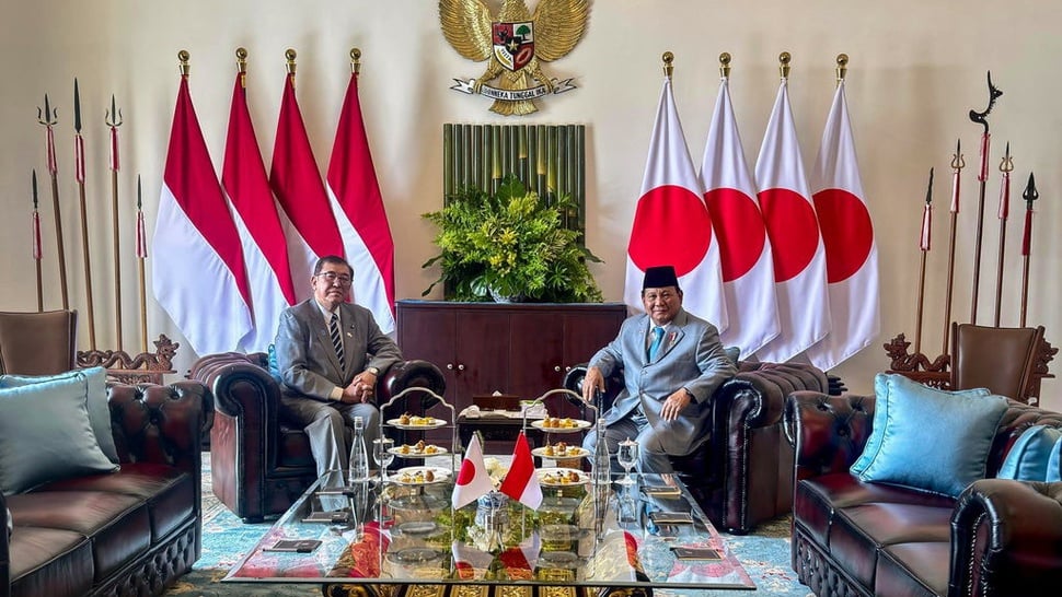 Prabowo Paparkan Program Kerja saat Menerima PM Jepang di Bogor