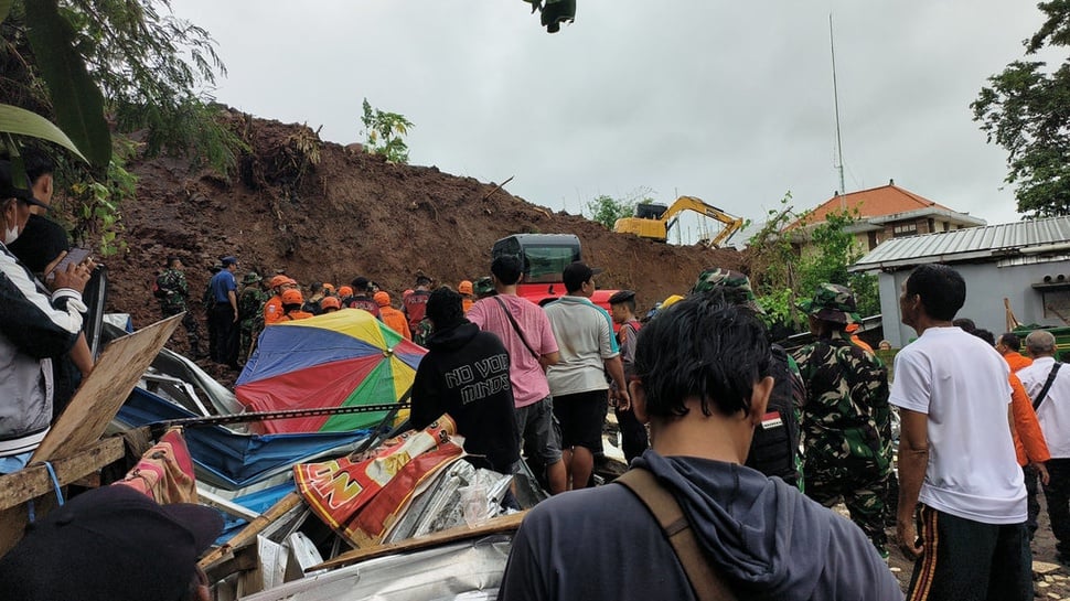 Bencana Longsor di Denpasar Utara, Bali: 5 Meninggal, 3 Selamat