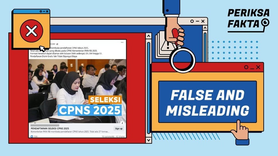 Hoaks Pembukaan Pendaftaran CPNS 2025