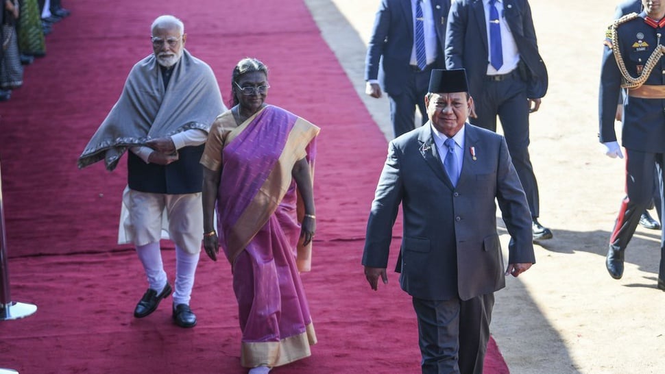 Presiden Prabowo Merasa Terhormat Disambut Hangat di India