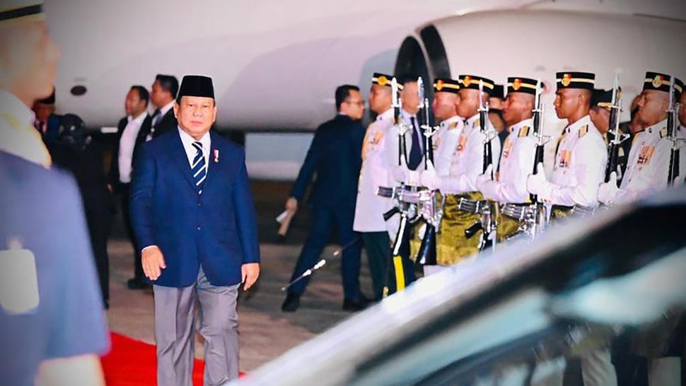 Prabowo akan Terima Penghargaan Kehormatan dari Raja Malaysia