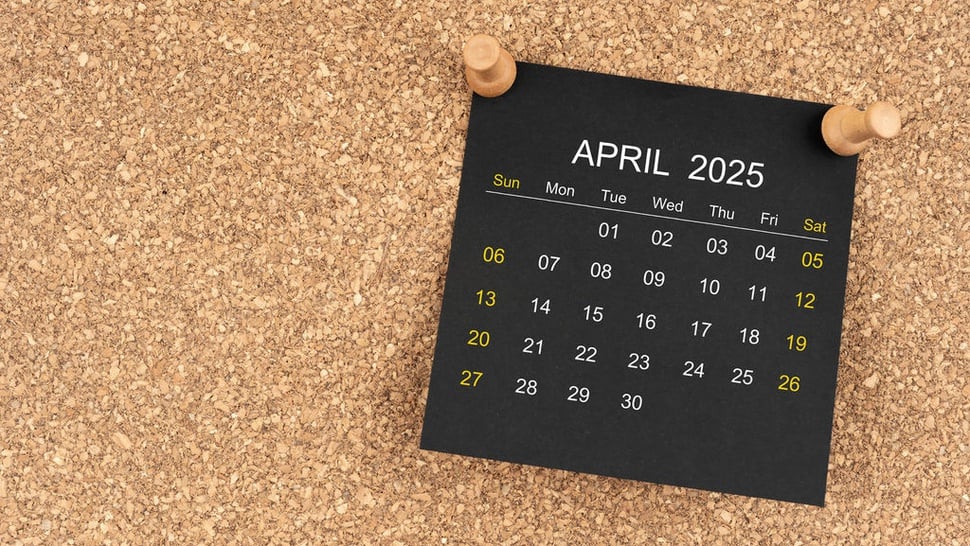 Kalender Hijriah Bulan April 2025, 1 Syawal Tanggal Berapa?