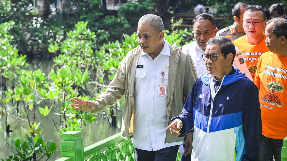 Pramono Akan Bangun Giant Mangrove Wall di Pesisir Jakarta