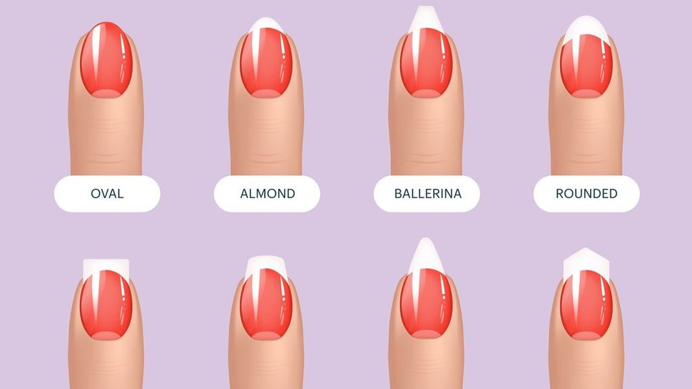 10 Macam Bentuk Kuku untuk Mendapatkan Nail Art yang Bagus