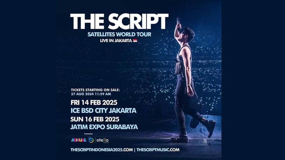 Daftar Setlist Lagu Konser The Script di Indonesia 2025