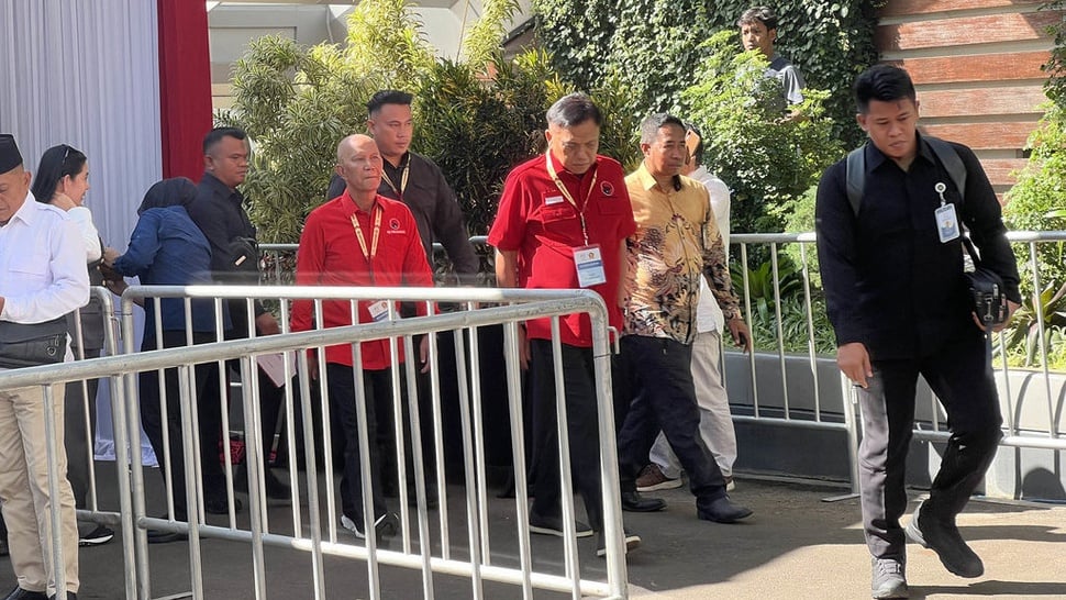 Jokowi, Menteri dan Petinggi Parpol Hadiri Perayaan HUT Gerindra