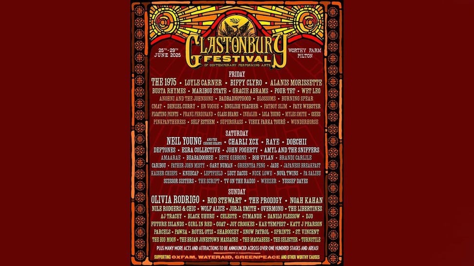 Lineup Glastonbury 2025 Lengkap dan Jadwal Festivalnya