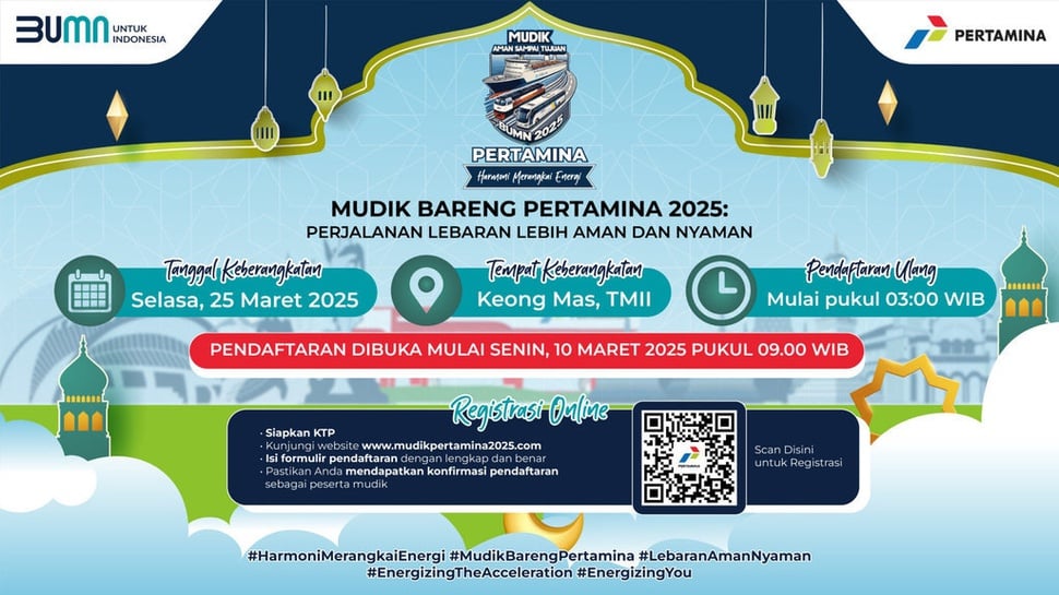 Pertamina Gelar Program Mudik Gratis 2025, Tersedia 5000 Kursi