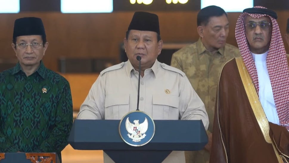 Kelakar Prabowo ke AHY dan Sugiono: Ini Purnawirawan Remaja