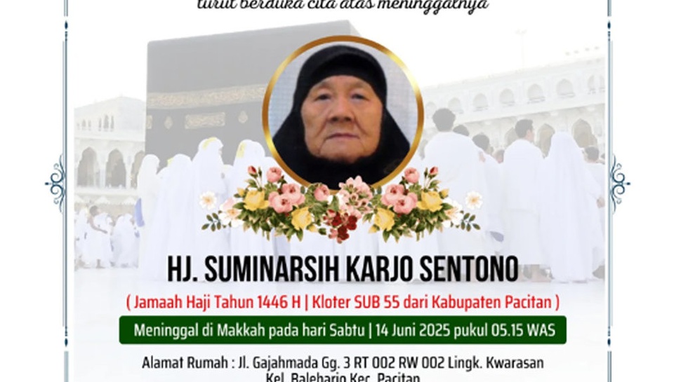 Kemenag: Satu Hajjah Asal Pacitan Meninggal di Makkah