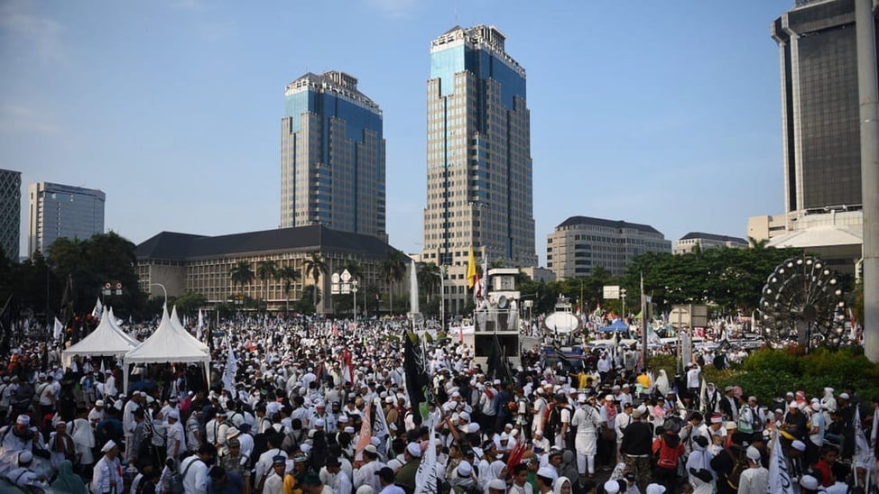 Aksi Reuni 212 Padati Kawasan Monas - Foto Tirto.ID