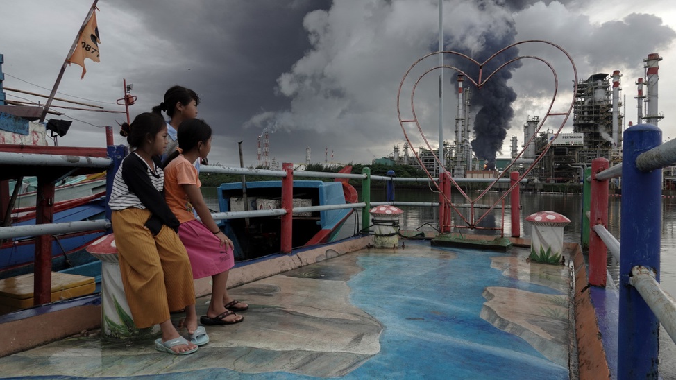 Kebakaran Kilang Pertamina Di Cilacap