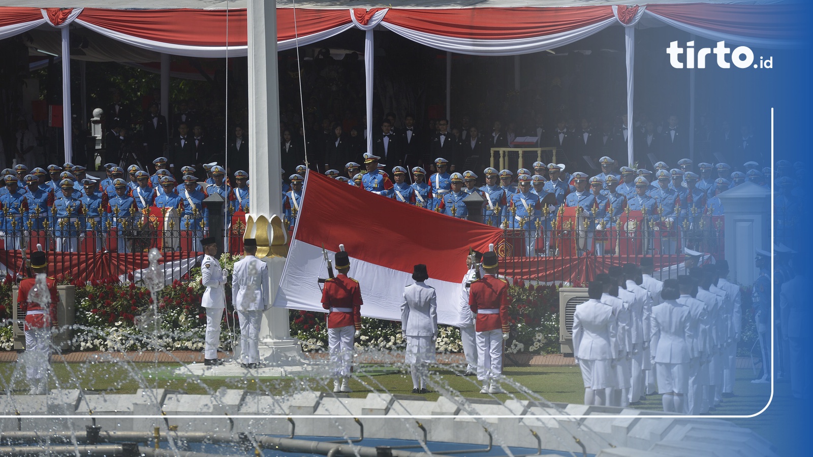 Upacara HUT Kemerdekaan RI ke-71 di Istana Merdeka - Tirto.ID