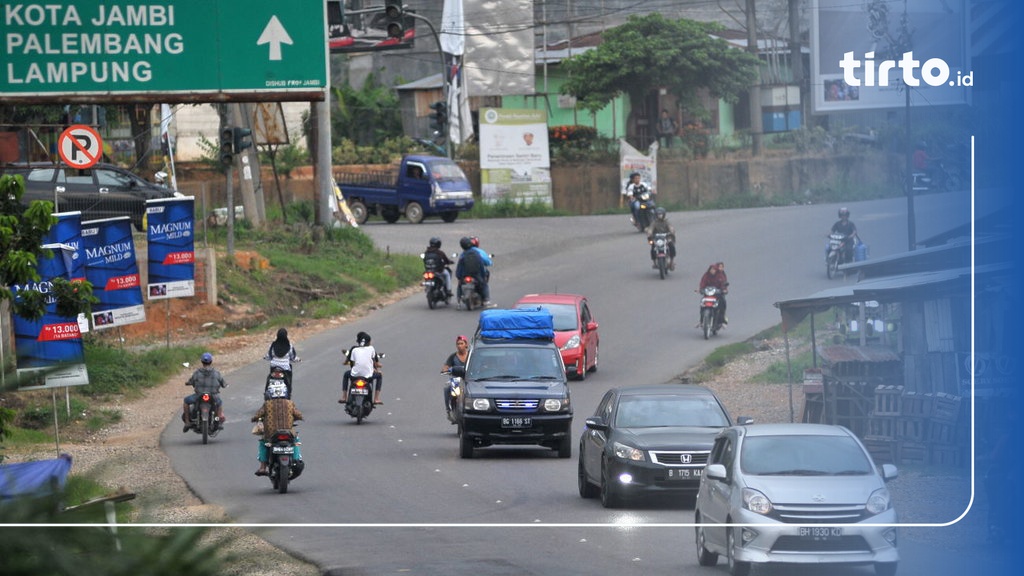 Pemudik Keluhkan Kondisi Jalur Lintas Timur Sumatera