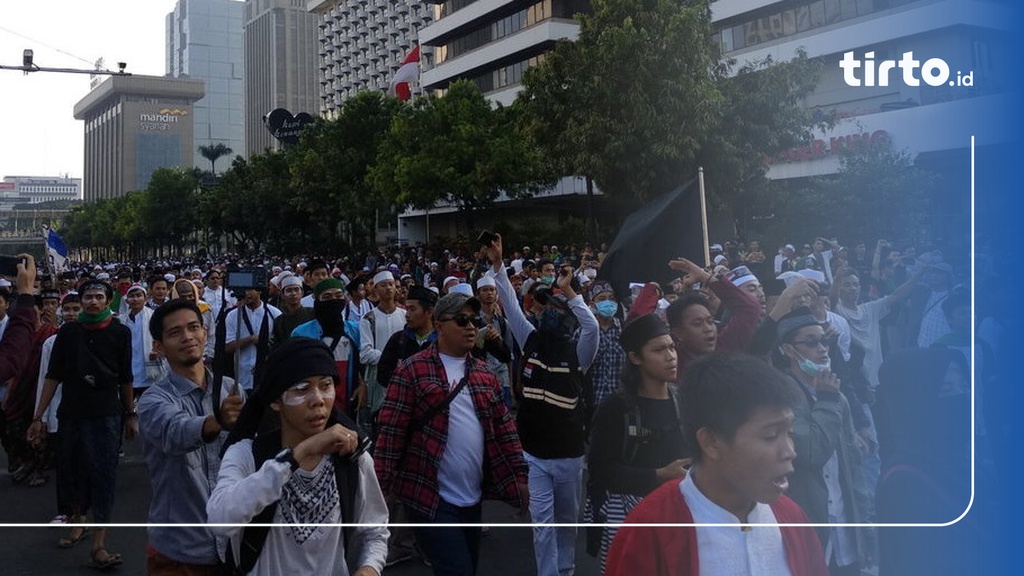 Massa Aksi 22 Mei Di Gedung Bawaslu Mulai Berdatangan