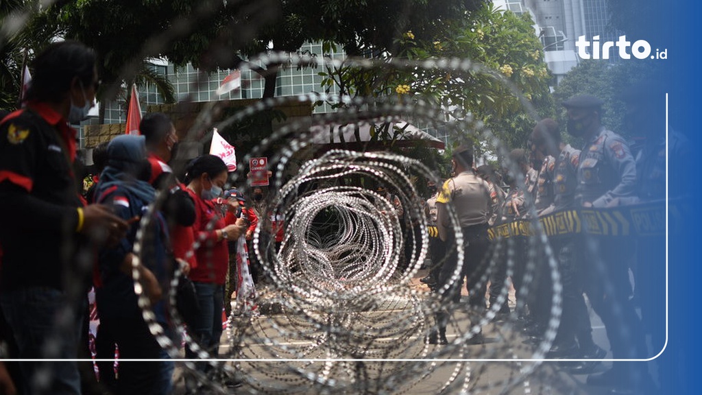 Ada Demo Buruh Jalan Medan Merdeka Barat Ditutup Hari Ini