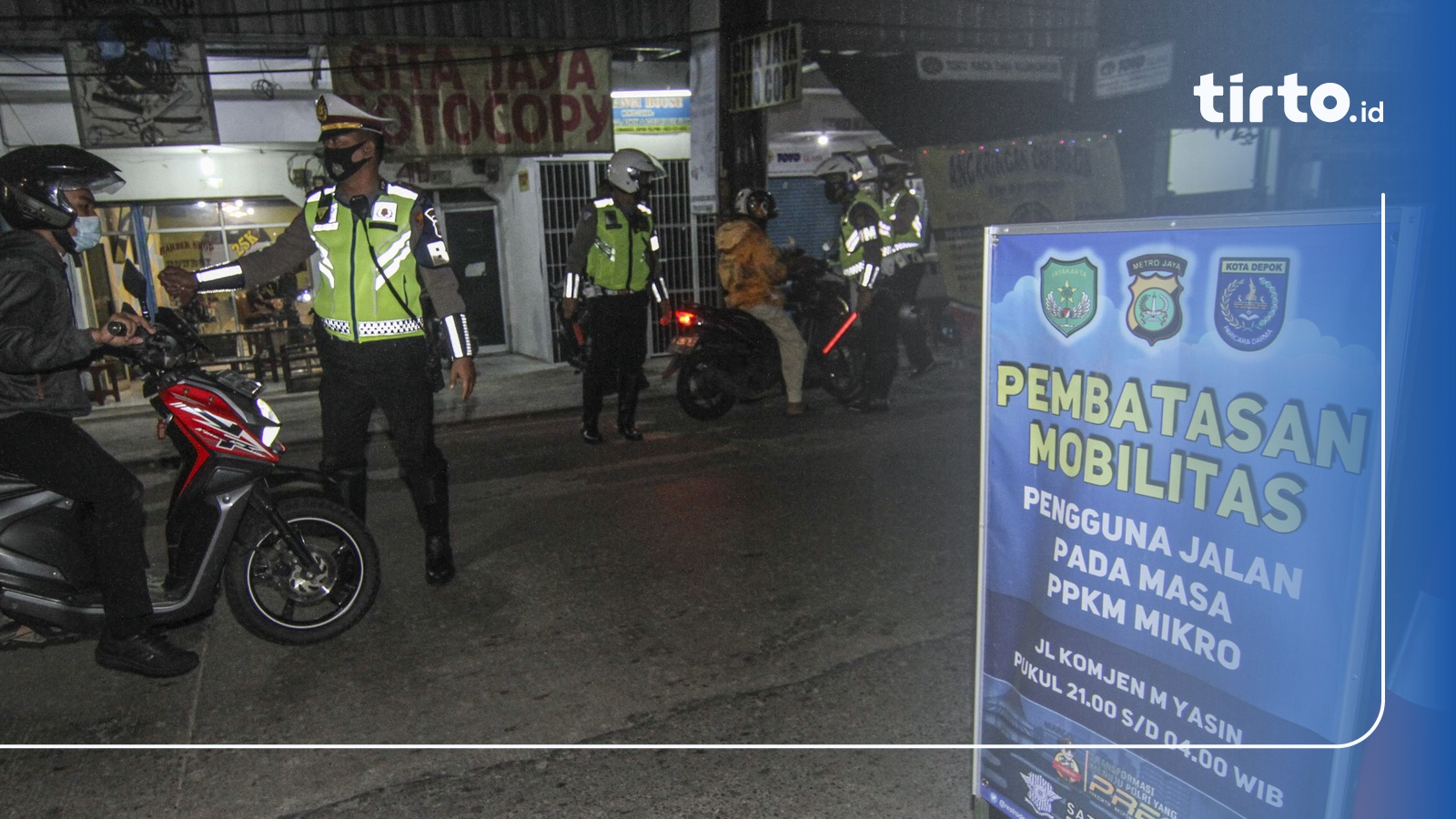 Lokasi Titik Penyekatan Polisi Di Jadetabek Saat Ppkm Darurat