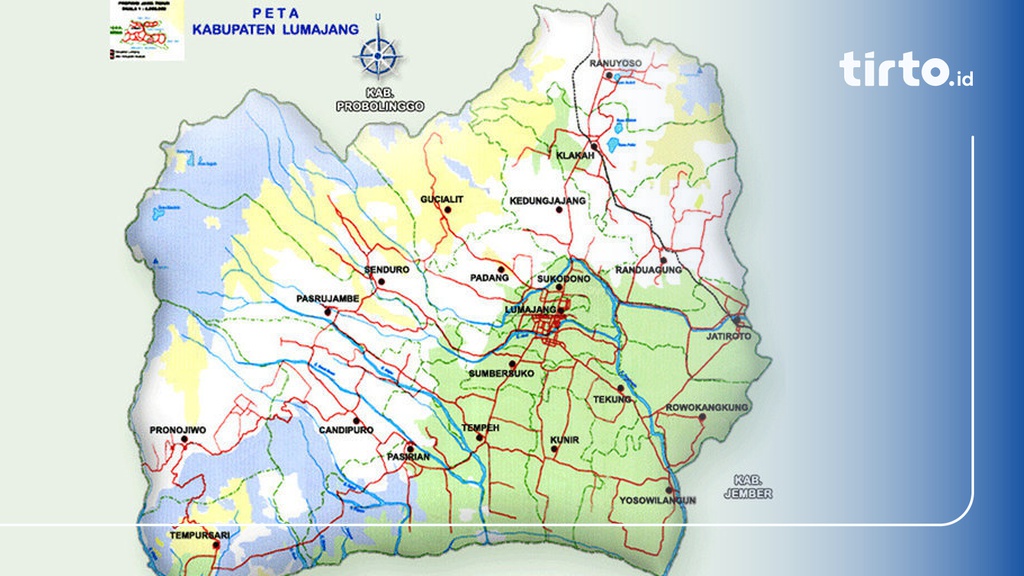 Profil Kabupaten Lumajang Letak Geografis Kondisi Alam Peta