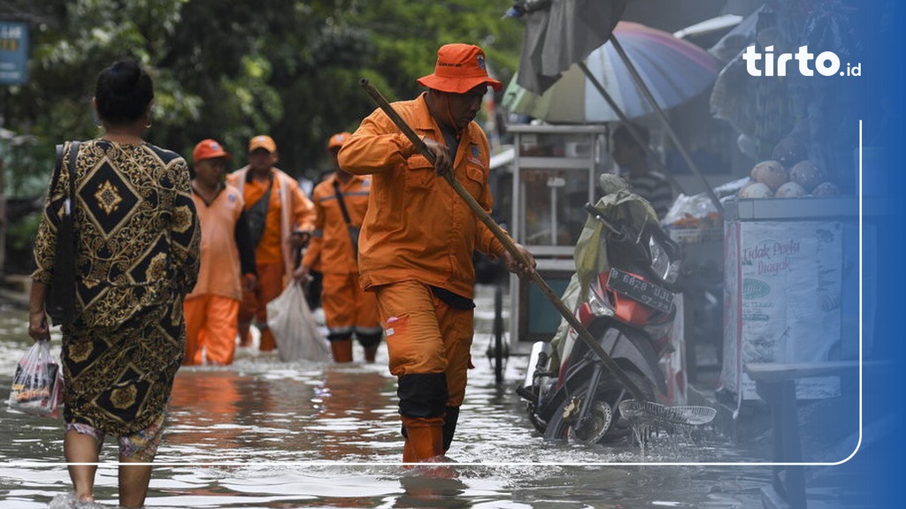 5 Ruas Jalan & 2 RT Di Jakarta Kebanjiran Akibat Hujan Hari Ini