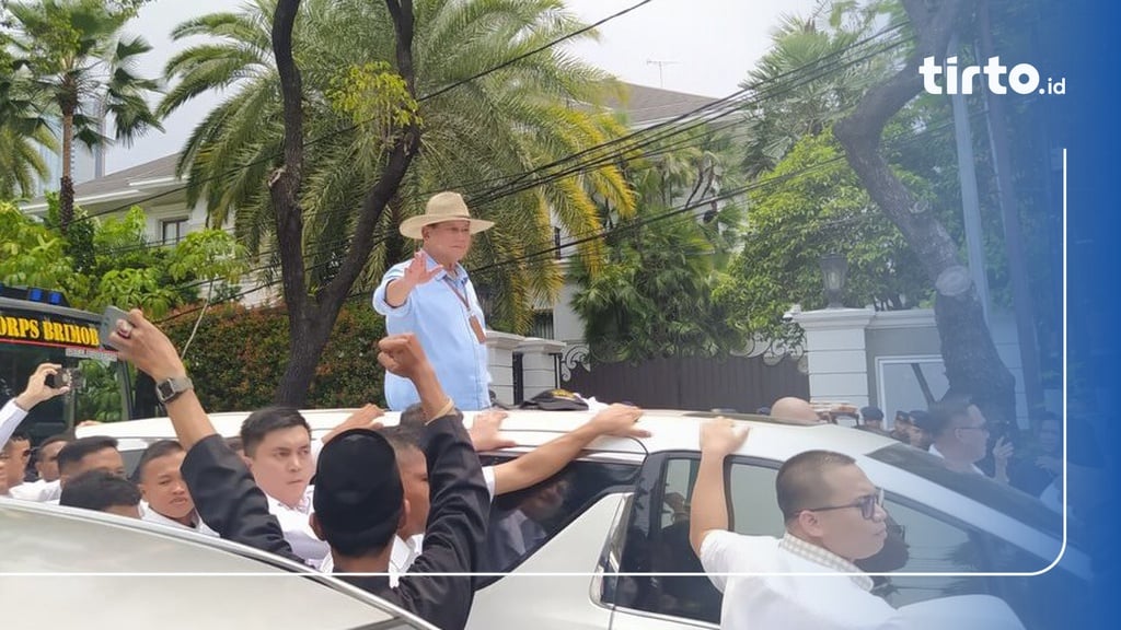 Prabowo Gibran Salami Pendukung Dan Tinggalkan Kpu Menuju Hi