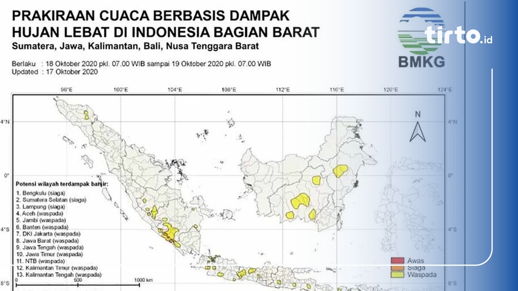 Dampak Fenomena La Nina Daftar Daerah Yang Potensi Hujan Lebat