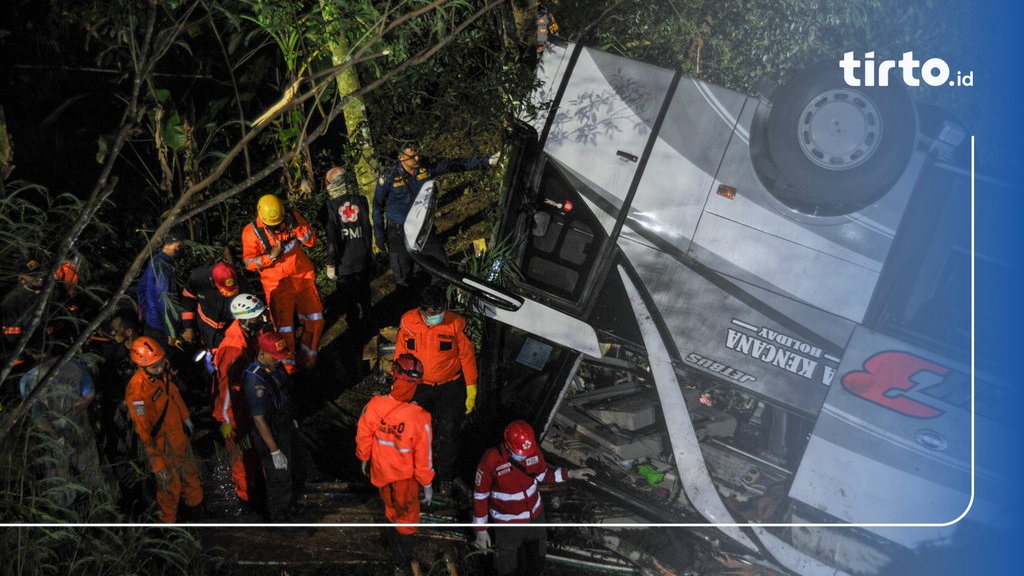 Rem Bus Blong Diduga Picu Kecelakaan Maut Di Sumedang