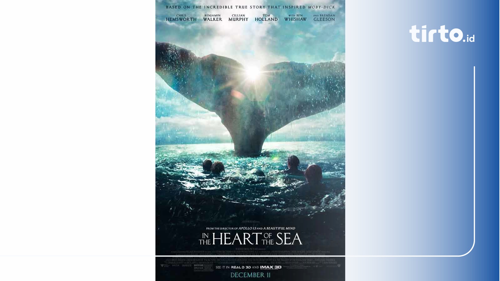 Sinopsis Film In The Heart of the Sea Trans TV: Melawan Paus Besar