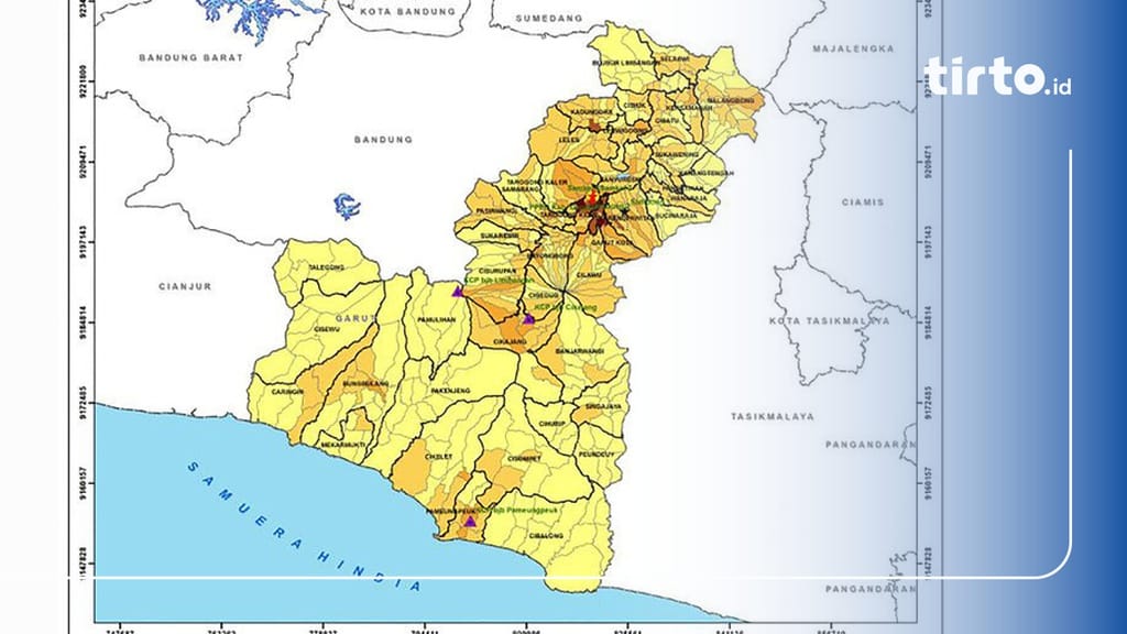 Garut Map Profil Kabupaten Garut: Kondisi Alam, Peta, dan Sejarah Gempa