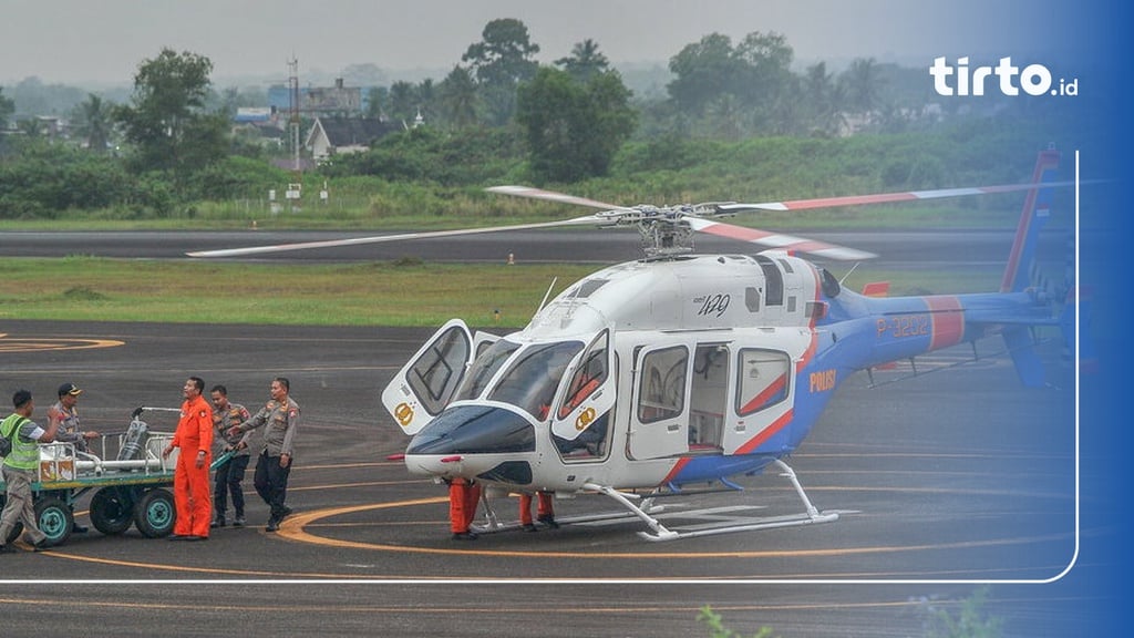 4 Helikopter Bantu Evakuasi Kapolda Jambi & Rombongan