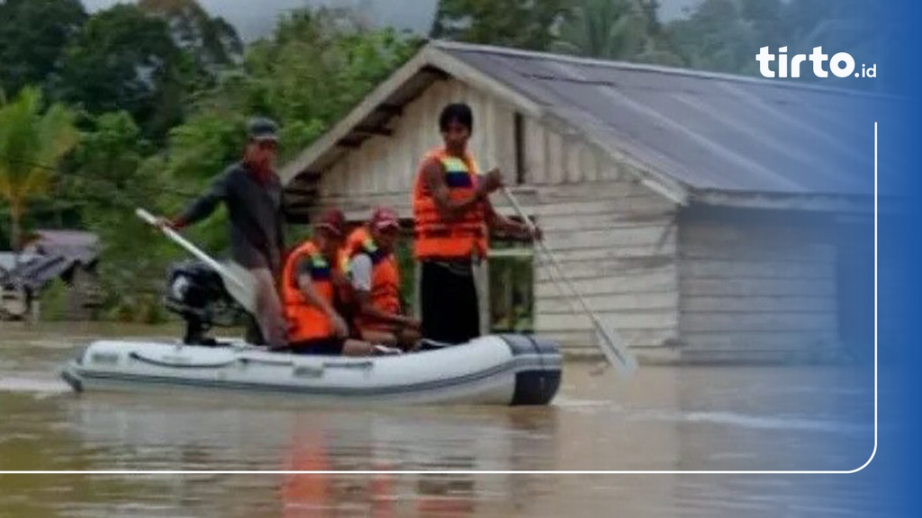 Kondisi Terkini Banjir Di Paser Kaltim Desa Terendam Air