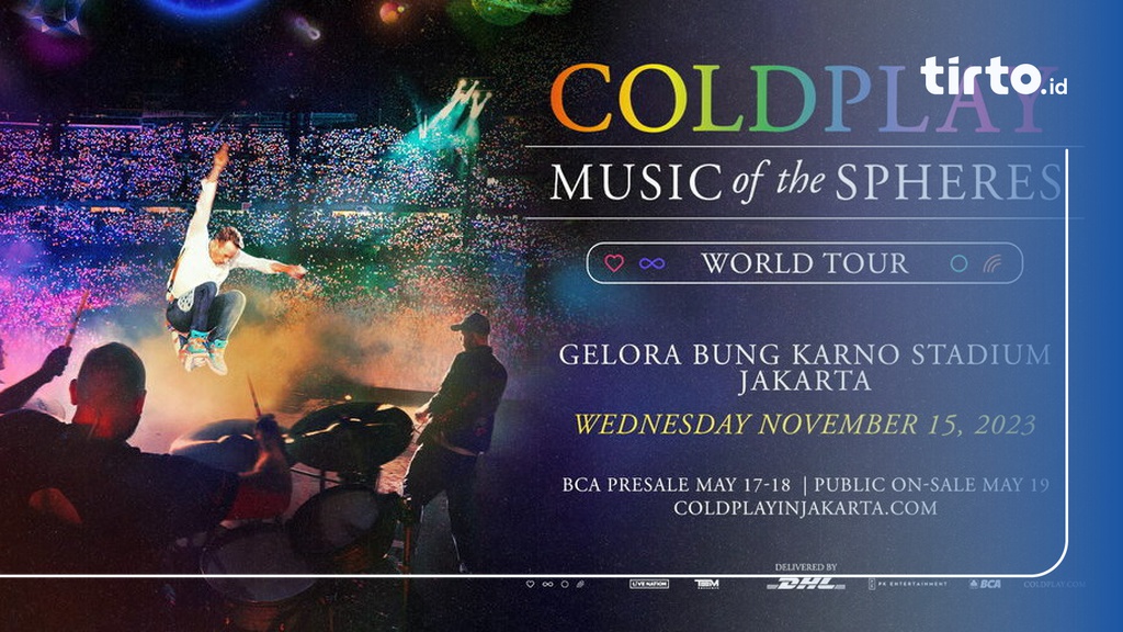 Link Tiket Coldplay Jakarta 2023 Dan Cara Beli Tiket Presale BCA