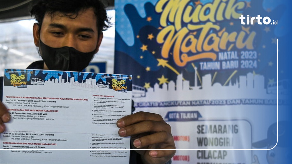 Cara Daftar Mudik Gratis Nataru 2024 dari Kemenhub