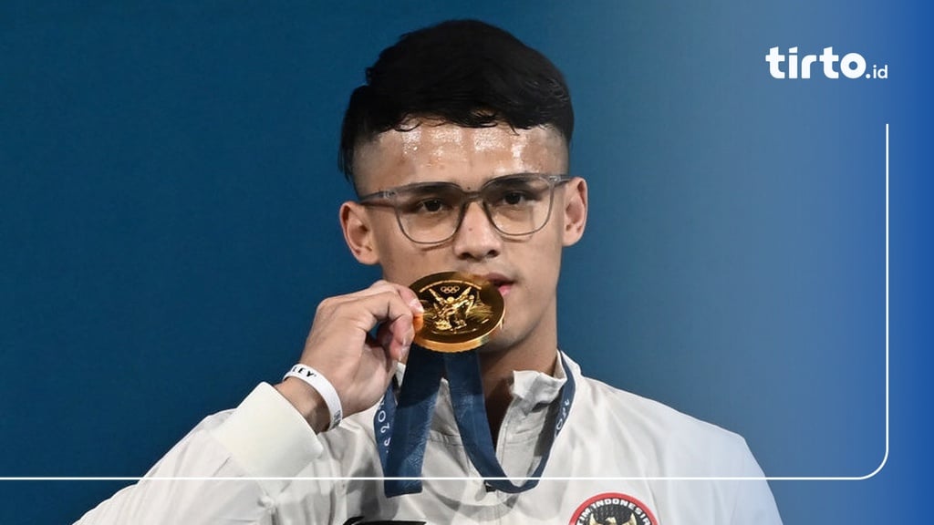 Profil Rizki Juniansyah Peraih Emas Angkat Besi Olimpiade 2024